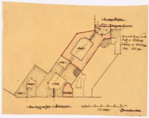 Kaufhaus Erich Jordan, Markgrafenstraße 102-107, Berlin-Kreuzberg Umbau und Erweiterung: Markgrafenstraße 102-104: Lageplan 1:1000