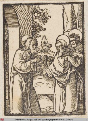 Christus spricht mit seinen Jüngern.
