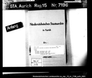 Der Bau der Landstraße von Sandhorst über Westerholt nach Dornum . Amt Aurich