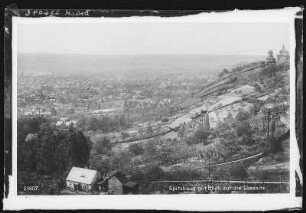 Radebeul. Blick vom Spitzhaus auf die Lößnitz