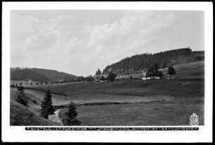 Blick auf Rehefeld mit Jagdschloss, Schwerter-Erholungsheim