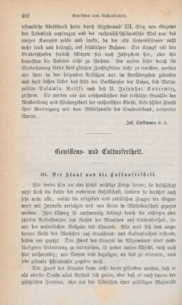 402-413 Gewissens- und Cultusfreiheit : Fortsetzung