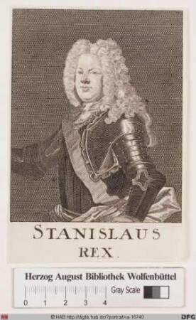 Bildnis Stanislaus (Stanisław) Leszczyński, 1704-09 u. 1733-36 König von Polen