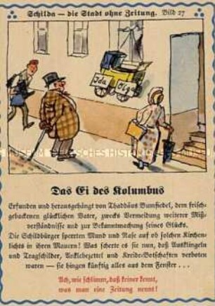 Werbepostkarte des Cuxhavener Tageblattes