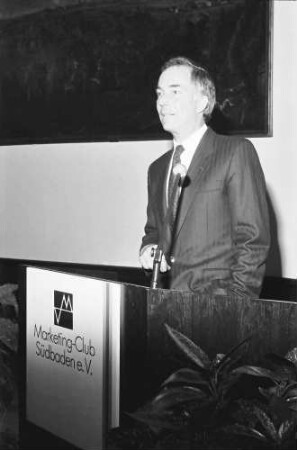 Freiburg: Kaufhaussaal; Begrüßung; Präsident Walter Wirtz