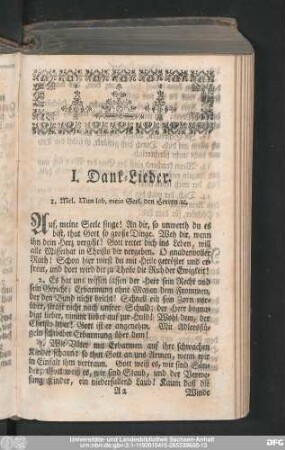 I. Dank-Lieder.