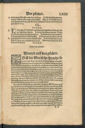 Vorred auff den psalter.