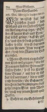 Vom Ehestande.