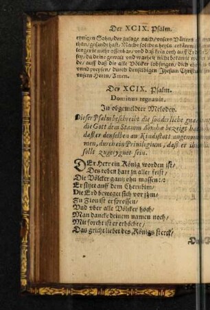 Der XCIX. Psalm.
