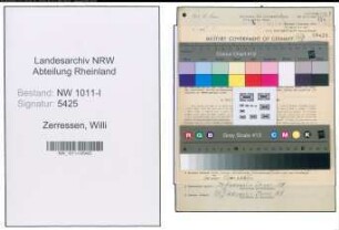 Entnazifizierung Willi Zerressen , geb. 18.02.1906 ()