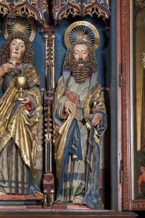 Hochaltar — Maria mit Christusknaben und Heiligen — Paulus