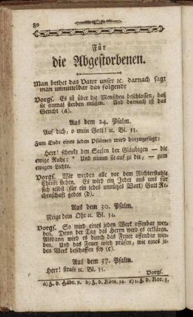 Für die Abgestorbenen.
