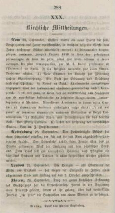 288 Kirchliche Mittheilungen