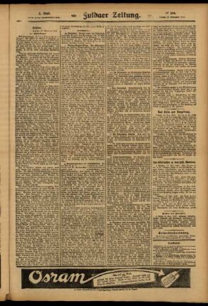 Zweite Ausgabe vom Montag, den 17. November 1913.