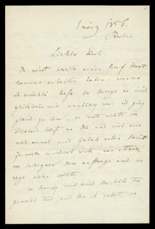 Brief von Herman Grimm an Karl Hassenpflug