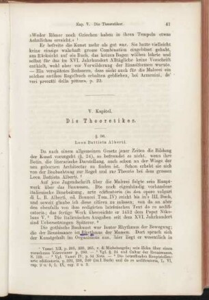 V. Kapitel. Die Theoretiker.