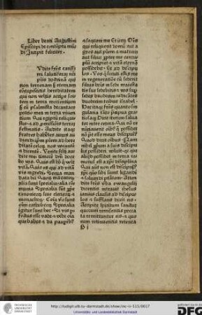 Liber beati Augustini episcopi de contemptu mundi incipit feliciter.