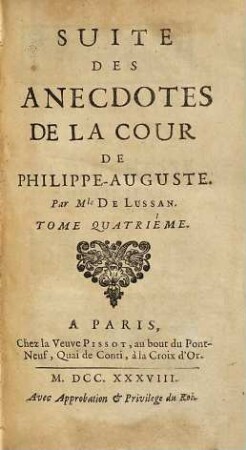 Anecdotes De La Cour De Philippe-Auguste, 4. Suite