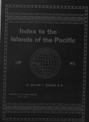 An index to the islands of the pacific ocean