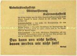 Aufruf der KPD zur Reichstagswahl 1933