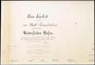 II. Rein-Karte von den zur Stadt Treuenbrietzen gehörigen Budorfschen Hufen (6 Teile)