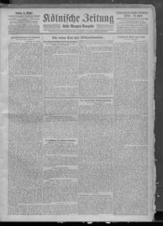 Kölnische Zeitung. 1803-1945