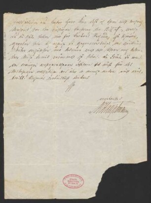 Brief an B. Schott's Söhne : o.D.