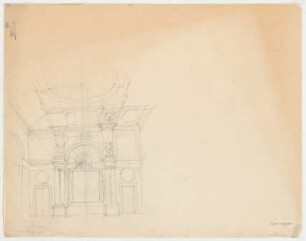 Thiersch, Friedrich von; München; Justizpalast - Innenraum (Perspektive)