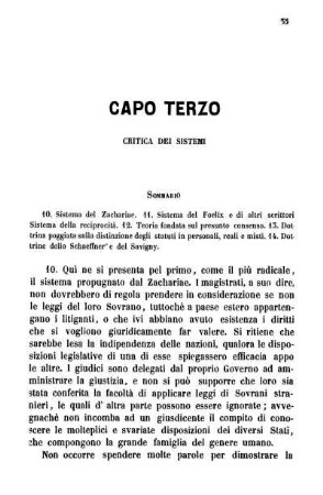 Capo Terzo Critica Dei Sistemi