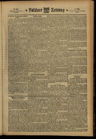Zweite Ausgabe vom Mittwoch, den 12. Juni 1912.