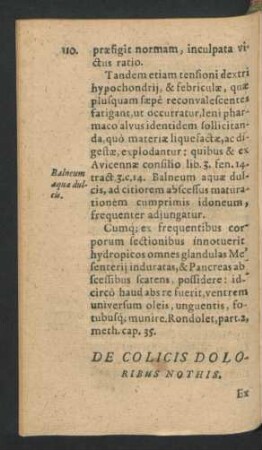 De Colicis Doloribus Nothis.