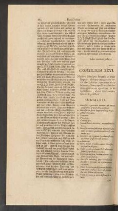 Consilium XXVI.