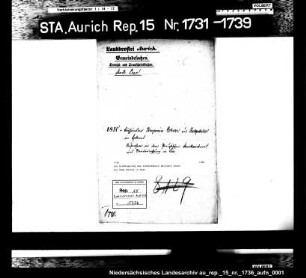 Die Einbürgerung des Viehhändlers Benjamin Cohen aus Oude Pekala in Leer