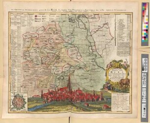 Tractus Nordlingensis Germ. Ries dicti accurata Descriptio : adjecto Indice, cui Dominium cujusvis loci aliaque Iura competant, illustrata ; Cum Privileg. S. C. M. = Die Gegend um Nördlingen, genandt das Ries