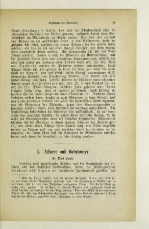 3. Assyrer und Babylonier