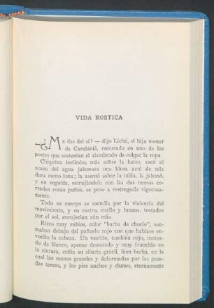 Vida rústica