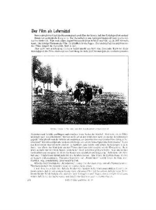 Der Film als Lehrmittel