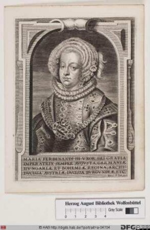 Bildnis Maria Anna, römisch-deutsche Kaiserin, geb. Infantin von Spanien