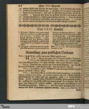 [Capitel XXXI. bis XL.]