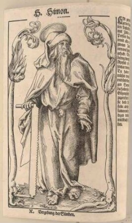 Der heilige Simon (aus: Christus und die zwölf Apostel)