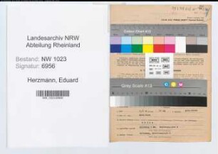 Entnazifizierung Eduard Herzmann , geb. 05.04.1883 (Justizoberinspektor)