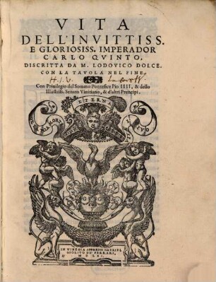 Vita dell'invito ... Carlo quinto