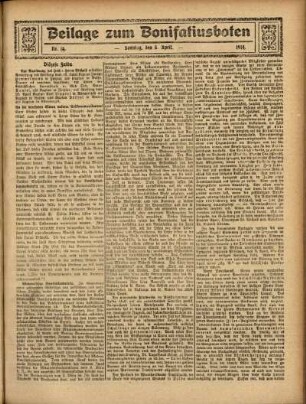 Ausgabe vom Sonntag, den 05. April 1914.