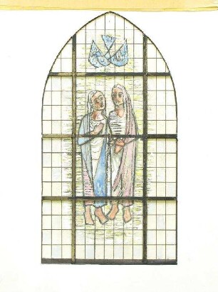 Entwurf Glasfenster mit Biblischen Szenen - Kirche Tarmstedt