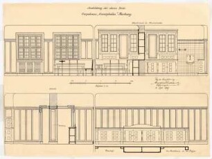 Corpshaus Guestphalia, Marburg: 4 Innenansichten obere Diele 1:20