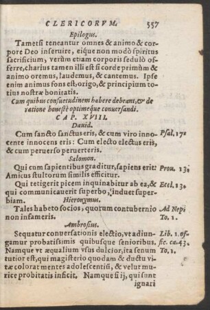 Cum quibus consuetudinem habere debeant, et de ratione honeste optimeque conversandi. Cap. XVIII.