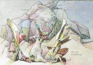 Abstrahierte Landschaft