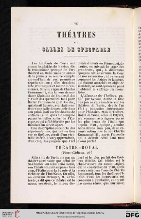 Théatres et salles de spectacle