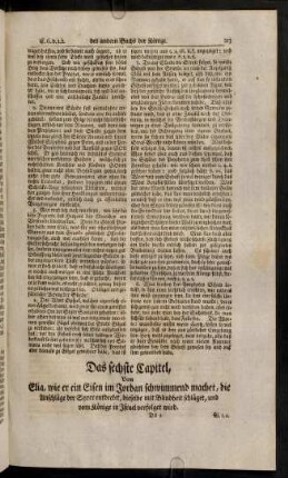 213-219, Das sechste Capitel