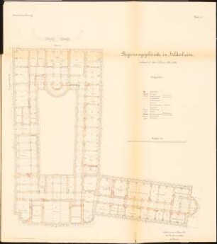 Regierungsgebäude, Hildesheim: Grundriss EG 1:100